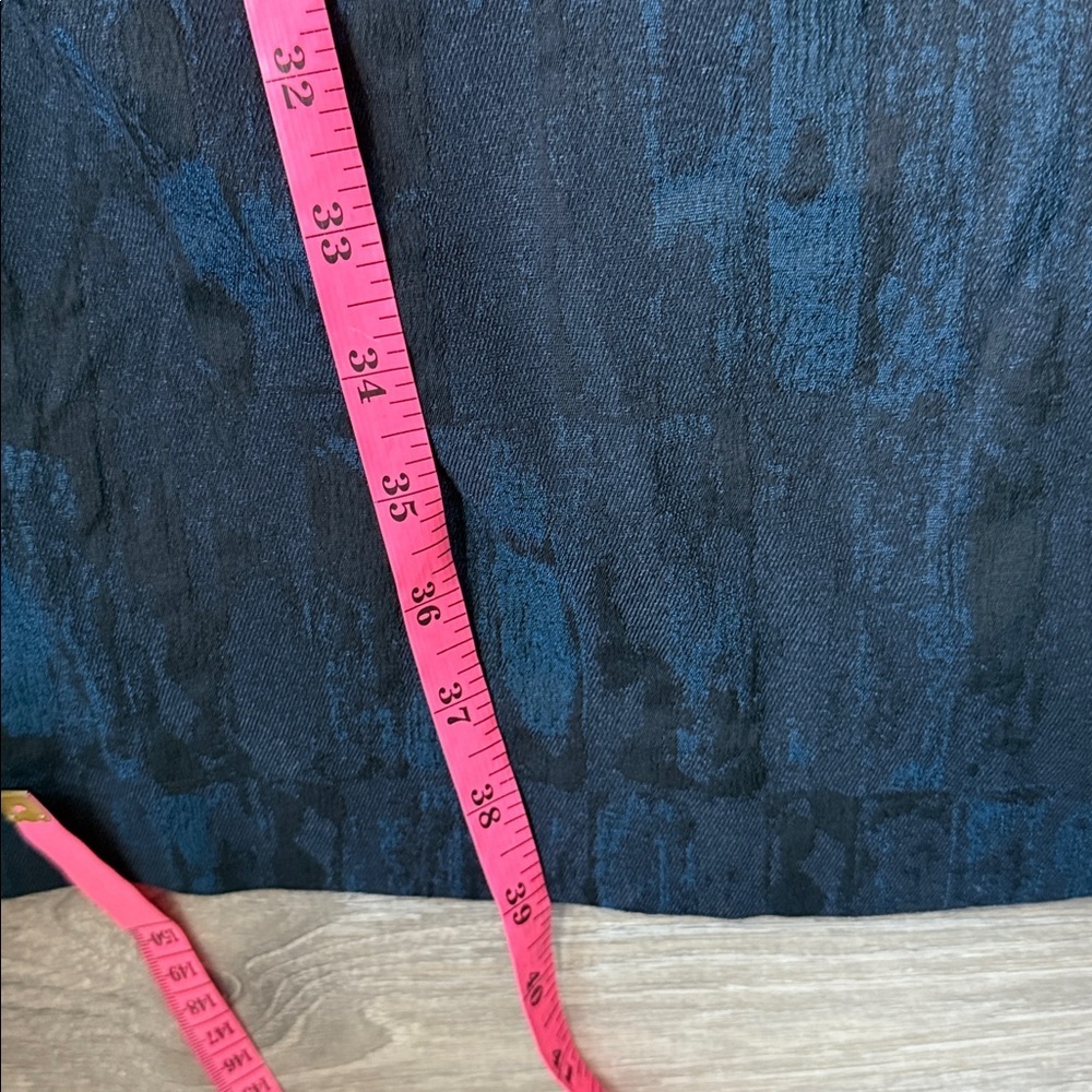 NEW M.M.LaFleur Etsuko brushed jacquard blue/black dress 14 - Picture 11 of 11